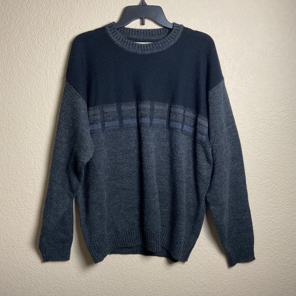 Munsingwear Mens XL Vintage Grandpa‎ Acrylic Knit Pullover Crewneck Sweater - Picture 1 of 6